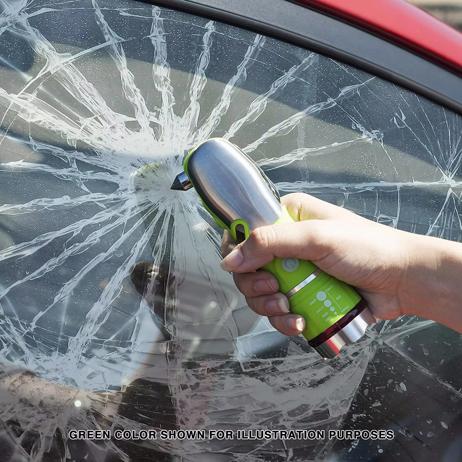 9 IN 1 Marketing Emergency Cob Zoomable  Torch Flashlights with emergency hammer and tactical knife