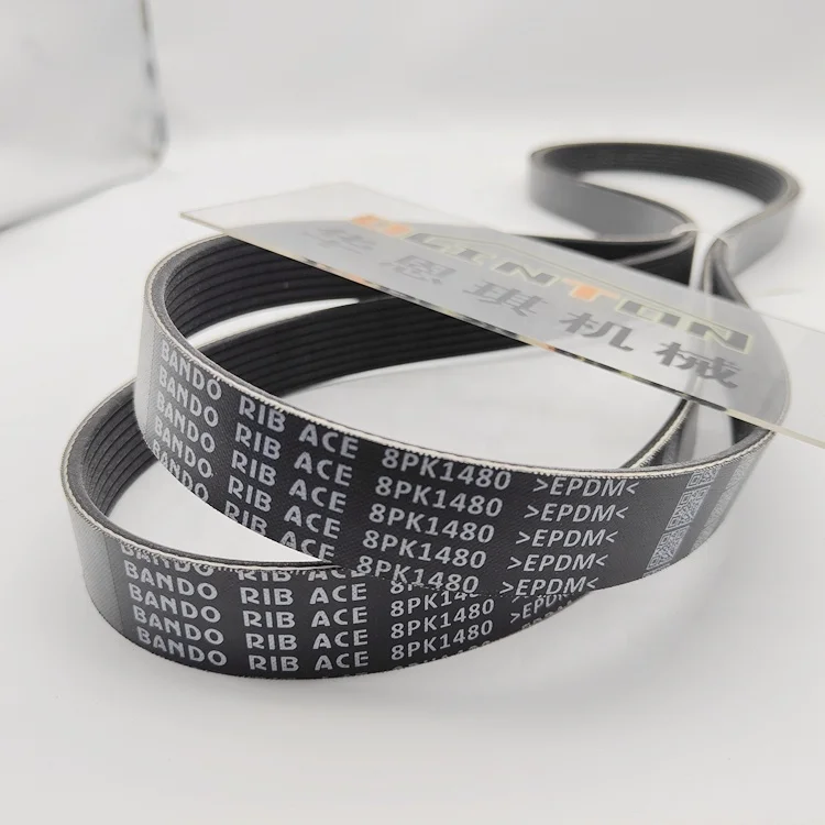 Excavator Drive V-Belt 8PK1740 for  6CT Engine Fan Belt 8PK1480