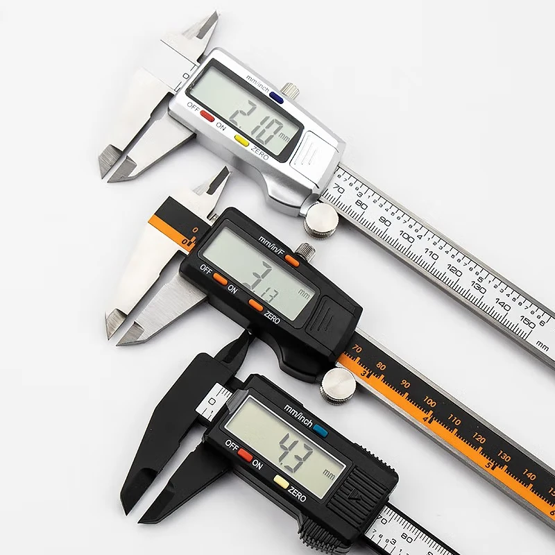 HYSTIC Wholesale Carbon Fiber Jewelry Vernier Caliper 0-150mm Large Screen Digital Display Electronic Digital Caliper Hand Tools