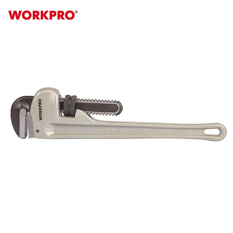 WORKPRO 24' Straight Pipe Wrench Adjustable Heavy Duty Plumbing Wrench with Floating Hook Jaw and I-Beam Handle