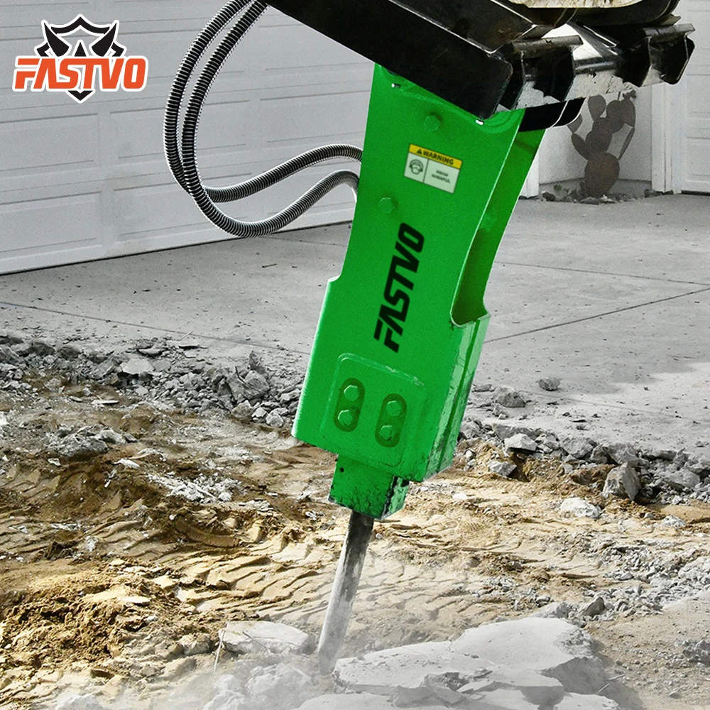 Skid Steer Hydraulic Concrete Breaker Stone Crusher Hammer for Skid Steer Loader