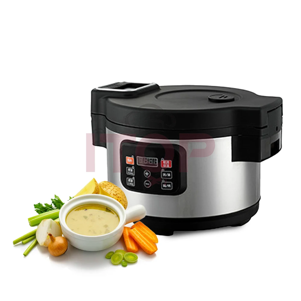 19L Big Capacity Cooking Pot Professional Panela Lcd Display Restaurant Catering Kitchen Equipment Olla