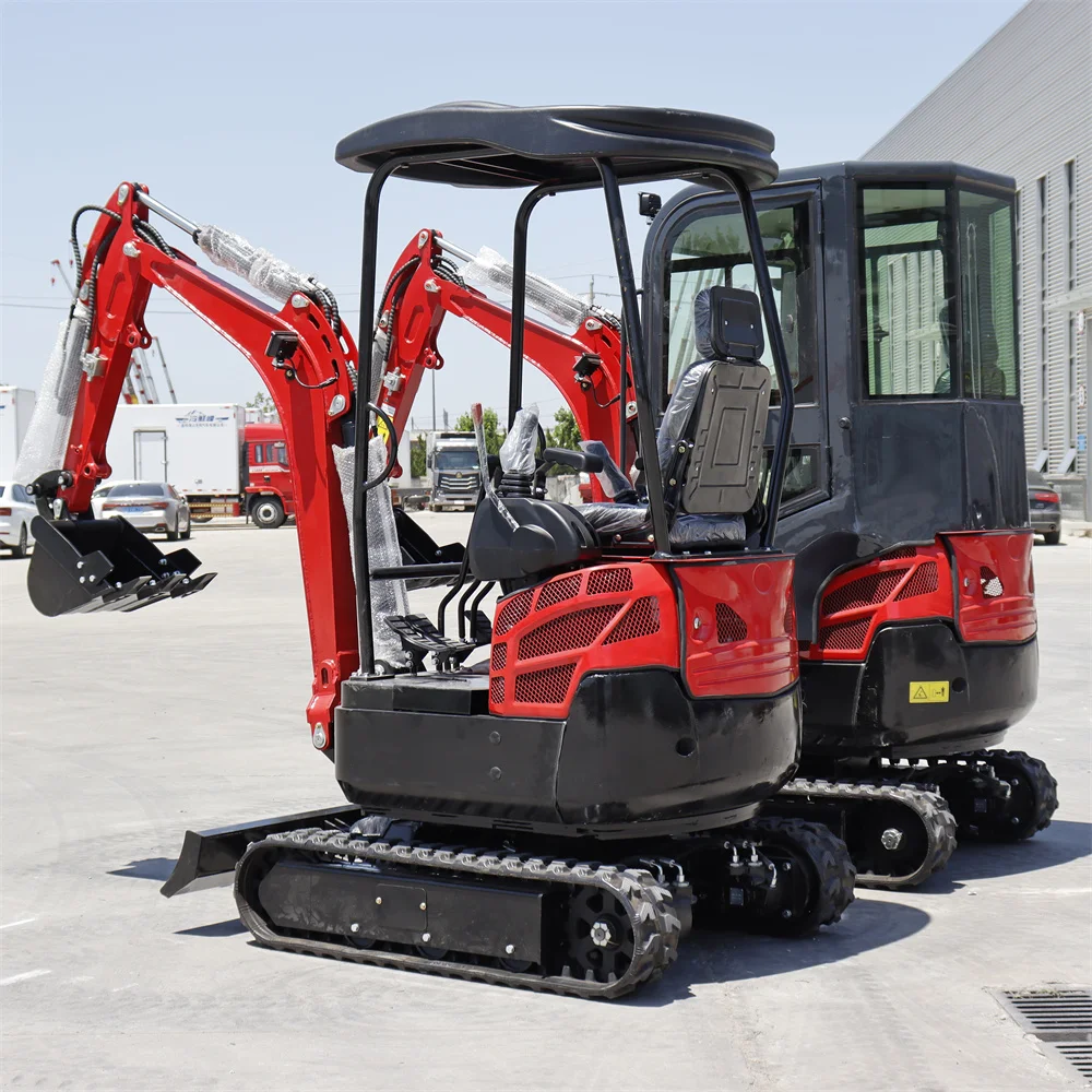 1Ton 2Ton Mini Excavator Diesel Engine Earth-moving New Machinery Mini Digger for sale