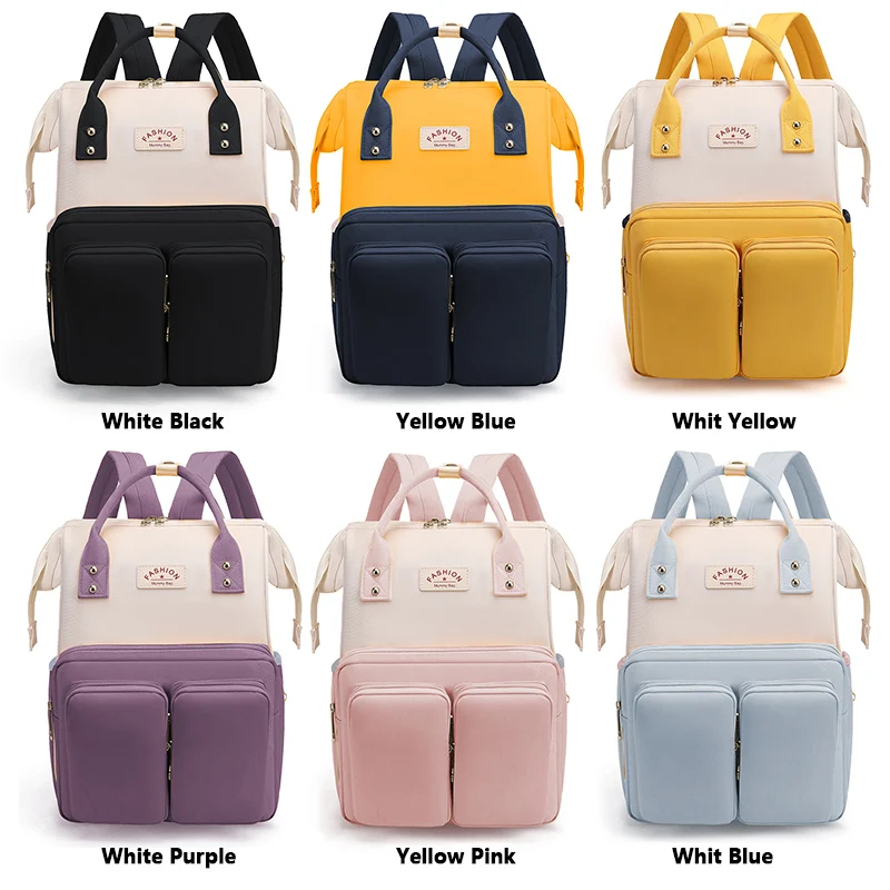 Pink 3 in 1 Multi-Function Baby Backpack Waterproof Outdoor Sports Baby Bag newborn reusable maternity Mummy Diaper Backpack Bag