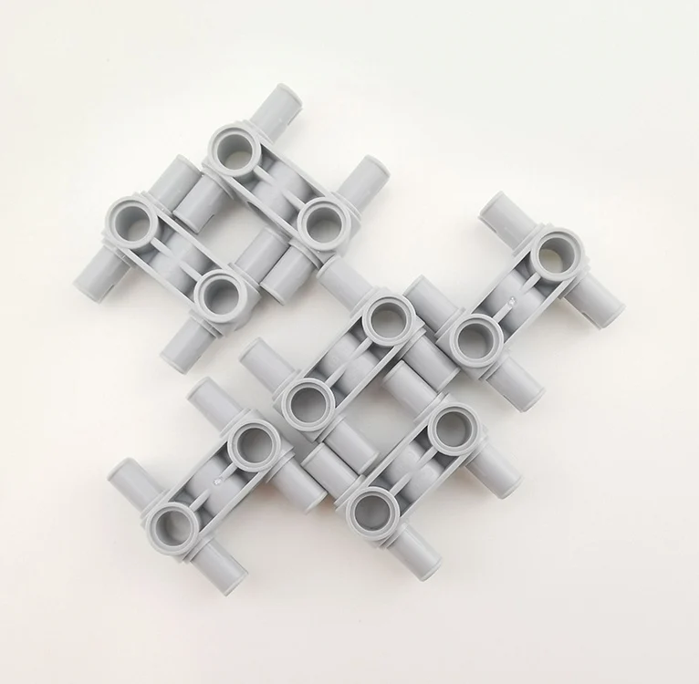 Plastic MOC Bulk Building Blocks, Pin Connector Perpendicular 3L with 4 Pins NO.48989