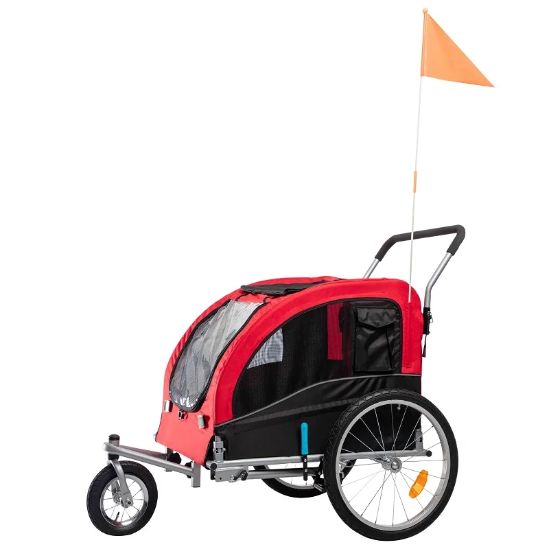 Multi-function Foldable Dog Stroller / Pet Bicycle Trailer Bike Trailer Dog Trailer