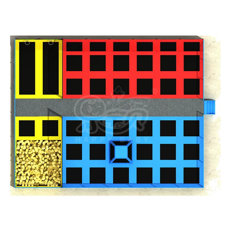 HAPPY BABY Manufacturer Custom Hot Design Euro Square Trampoline Mat