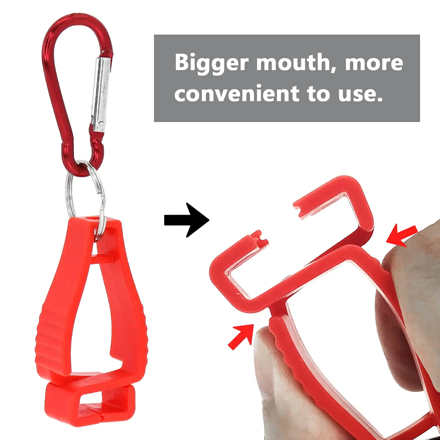 GLOVEMAN POM plastic safety work gloves Anti lost Clip Construction Non Slip Fixing Buckle Hook Grabber gloves Holder clip