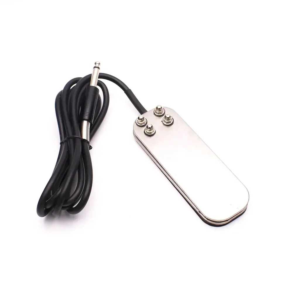 Wholesale Mini Flat Stainless Steel Pedal Tattoo Power Switch Control With Clip Cord Tattoo Foot Pedal For Tattoo Supplies