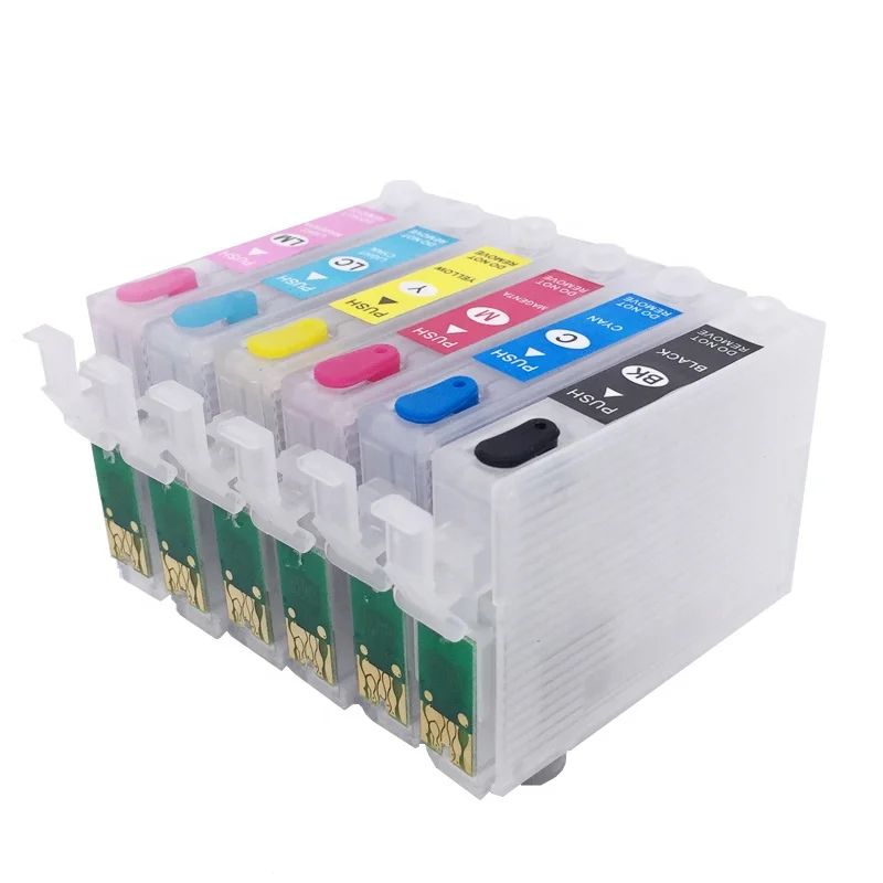 Продажа с завода 82N T0821N-T0826N многоразовый картридж чипом сброса для Epson TX700 TX800 TX710W TX720WD TX730WD TX650 TX810