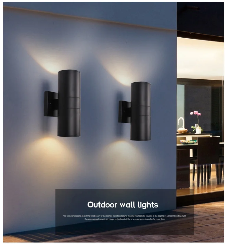 Hot Sale Single Head Or Double Head Lighting Led Wall Lamp Wall Mounted For Home Lights Waterproof Ip65 Outdoor Wall Light