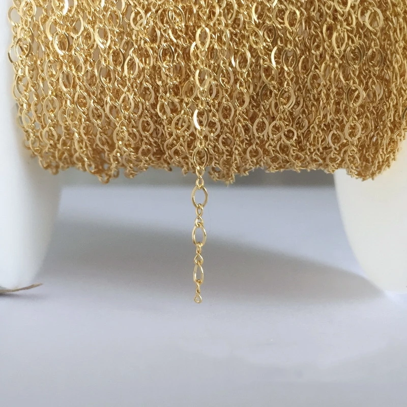 Fashionable Jewelry Cable Chain Genuine 14K Gold Filled Figure 8 Cable Chain