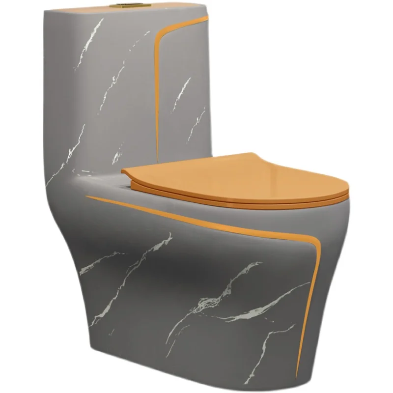 MEIYANI Stone Marble Design Rimless Flushing One Piece Toilet