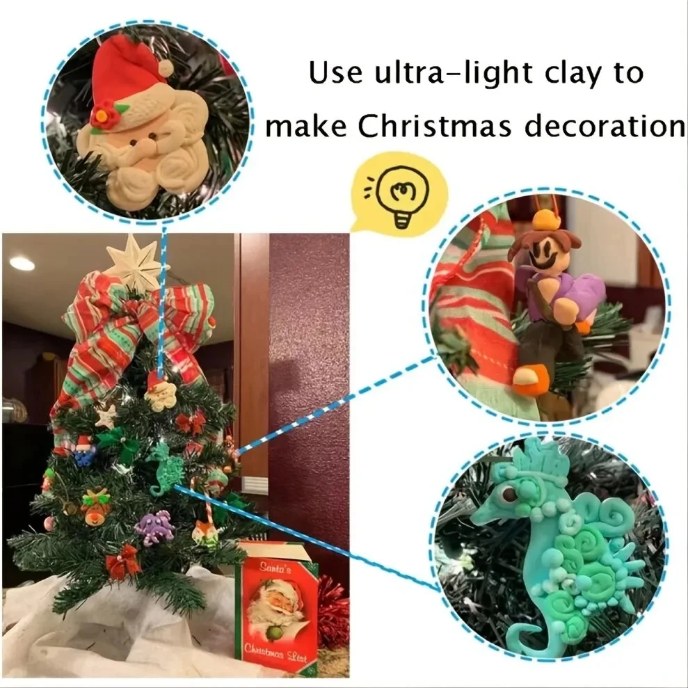 36 Colors DIY Light Clay Intelligent Plasticine And Tools kit Sets Modeling Polymer Clay Slime Toy For Kids Gift