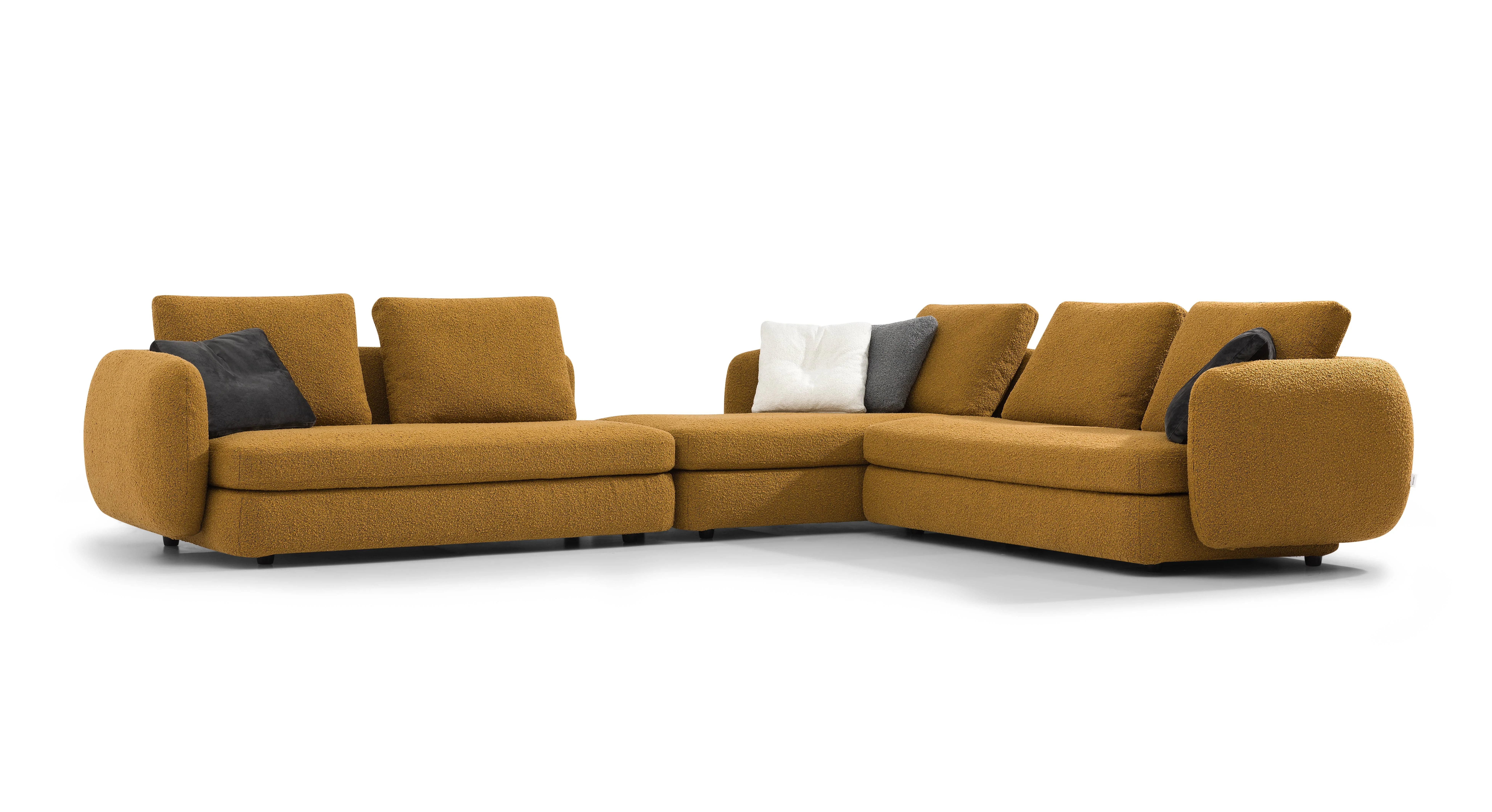 Modular Leather Soft Furniture High Quality  L Shape  Sectional  Corner Living Room Sofa