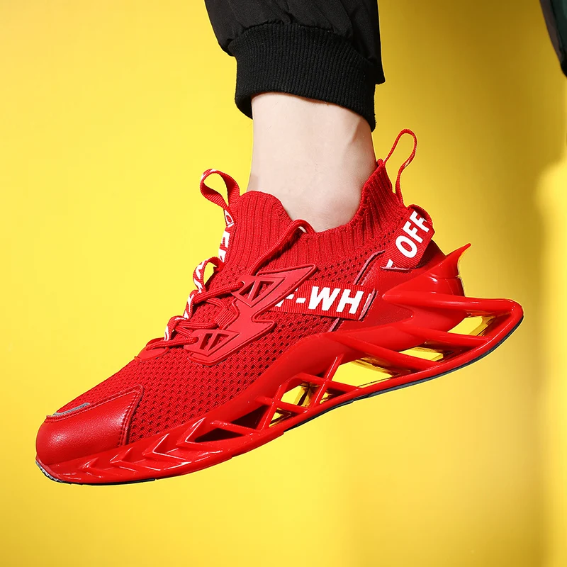 Popular Ranking Trainer Best Service Fast Shipping Fashion Shoes Men Sneakers Blade Running Shoes Red Shoes for Men