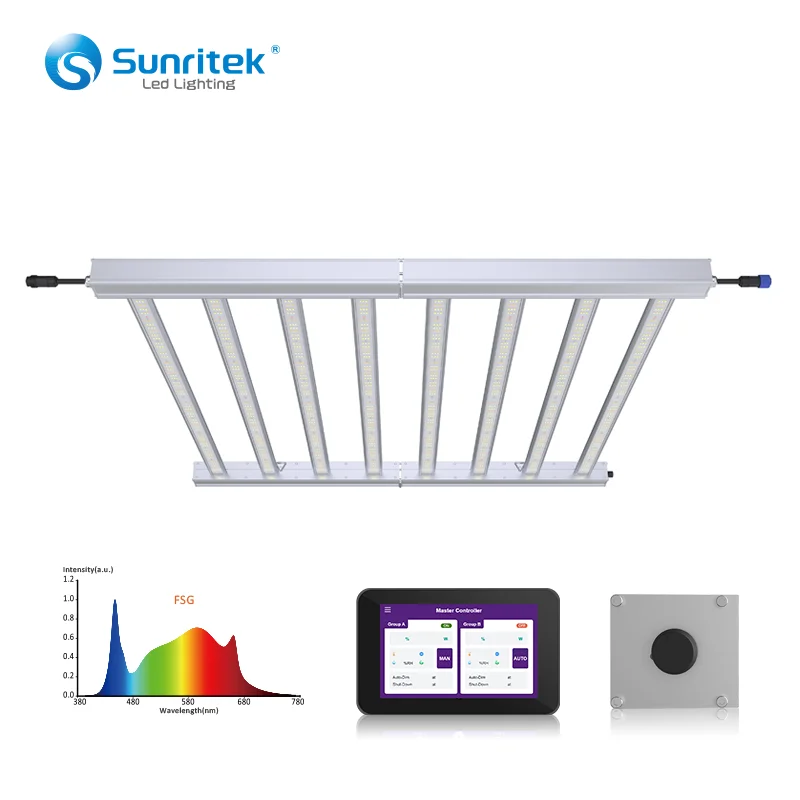 Us Stock Best Price Waterproof Grow System 4ft uv ir plant grow led Hydroponic Commercial 8 Bar Light grow light led