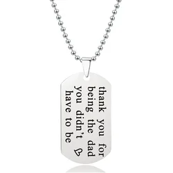 LWD60327 Stainless To Granddaughter Grandson Grandma Grandpa Daughter Son Dad Nephew Niece Best Friend Sister Family Necklaces