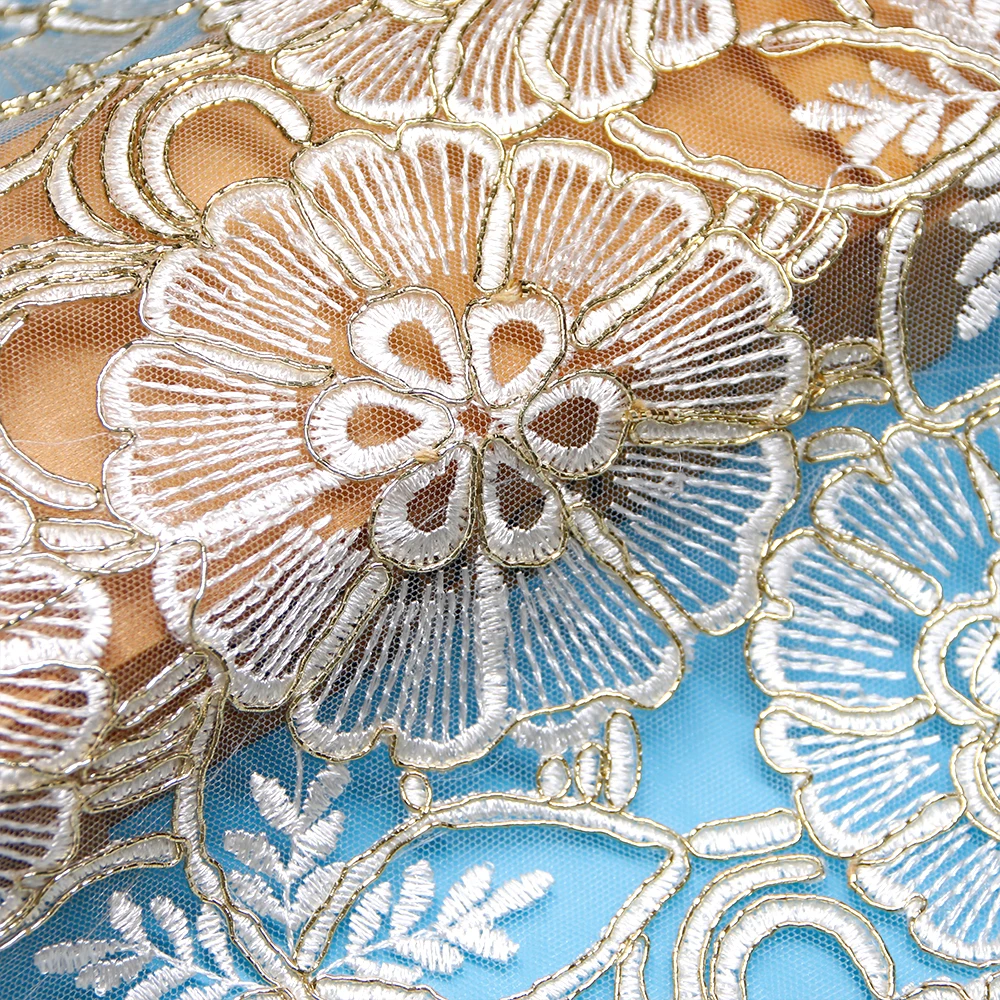 Нейлоновая сетка свадебное кружевное платье ткани с пайетками ткань свадебное платье