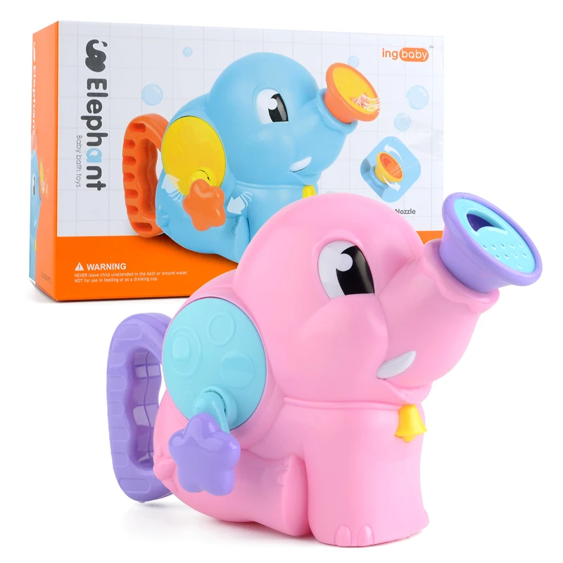 plastic cartoon bath elephant toy for baby child wholesale from China