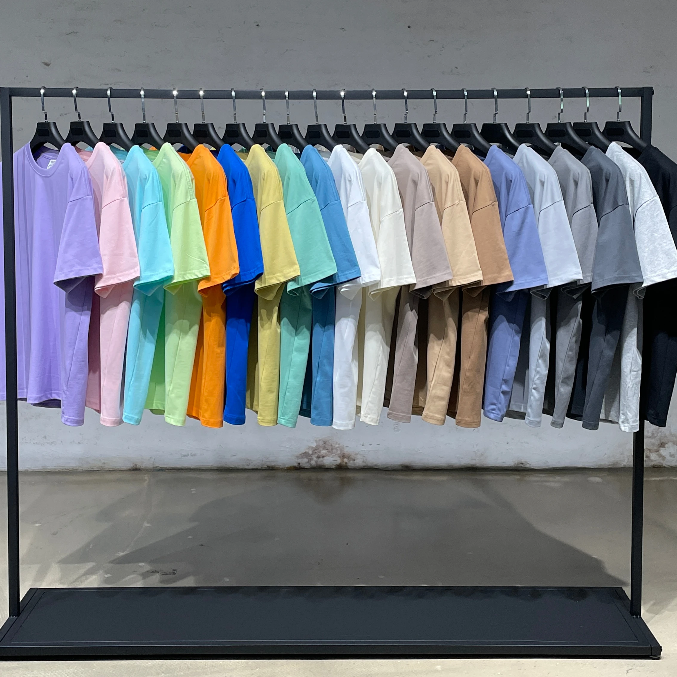 Custom High Quality Men Mock Neck Plus size T-Shirt 100% Cotton Heavyweight Luxury Drop Shoulder Blank T-Shirt For Men