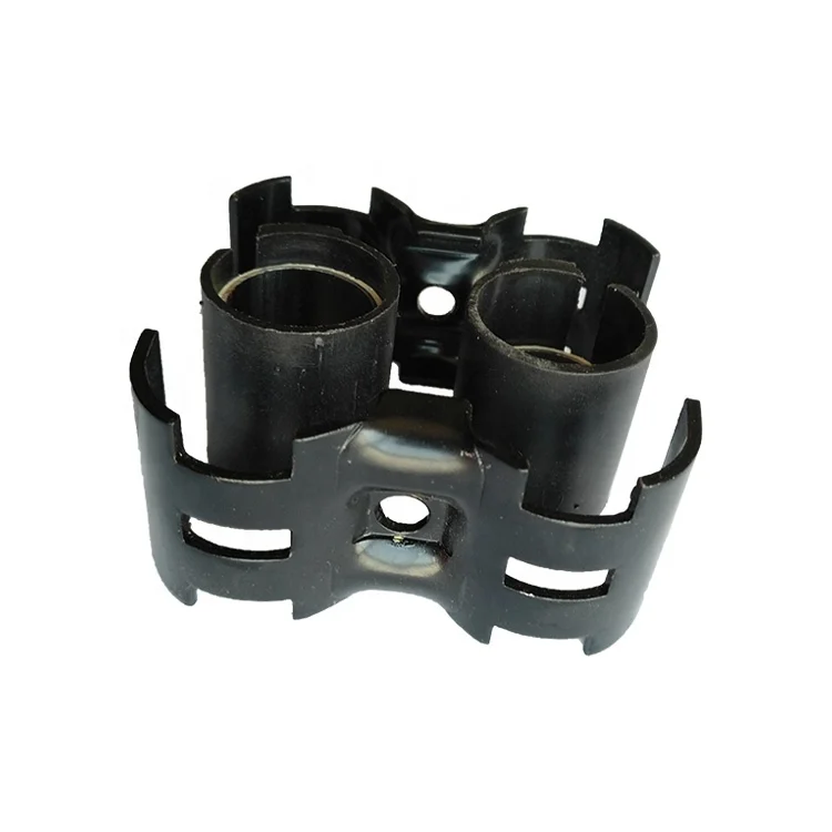 Wholesale custom odm/oem lean tubes black 2 ways connectors stamping techniques anti rust metal pipe clamp joints