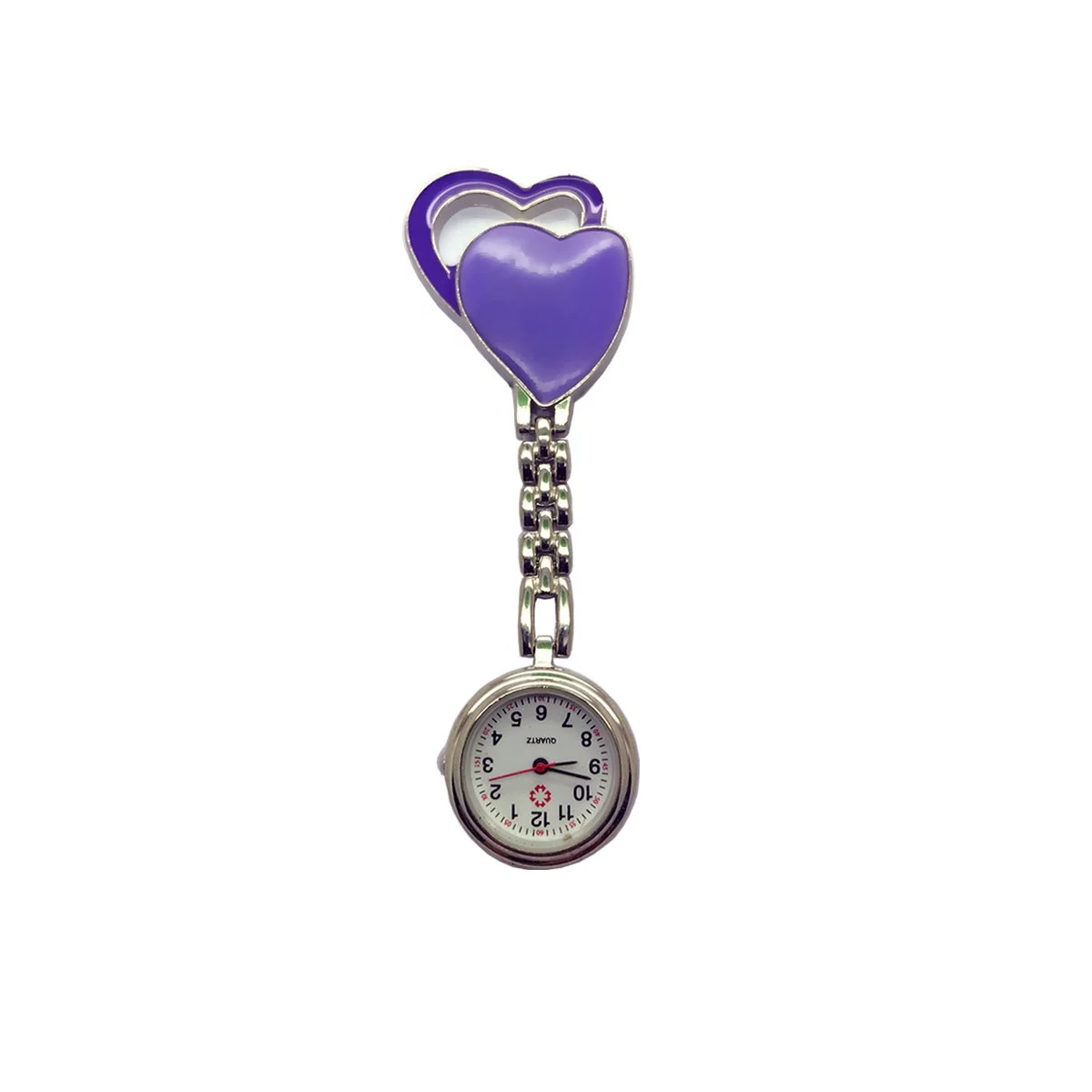 Wholesale Minimalist Metal Nurse Fob Watch Customized Quartz Pink Breast Watch For Nurse Reloj De Enfermera
