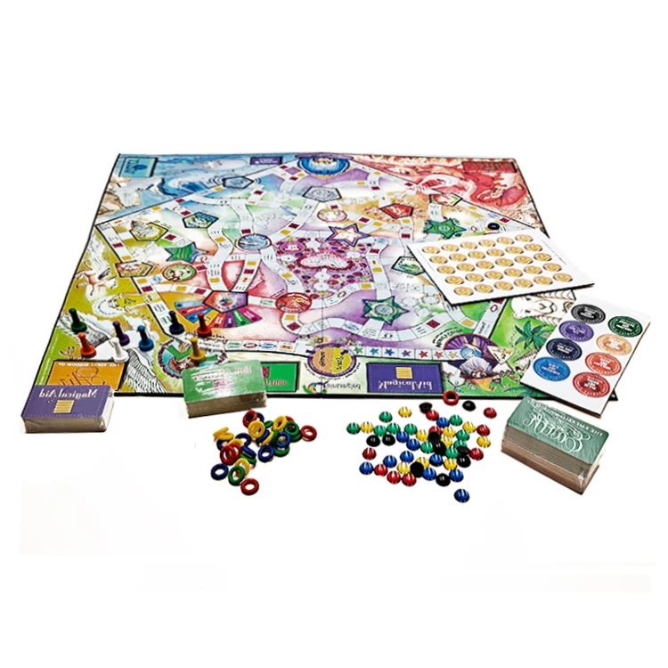 Full Custom Wholesale Oem Trading Card games Indoors Play Desktop Games Party Play Fun Board Game With Dice scoreboard