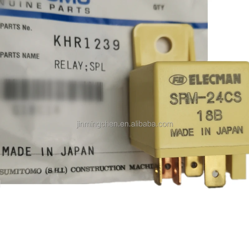 Original   Excavator Relay Switch for SH-3 CX-B   excavator parts KHR1239