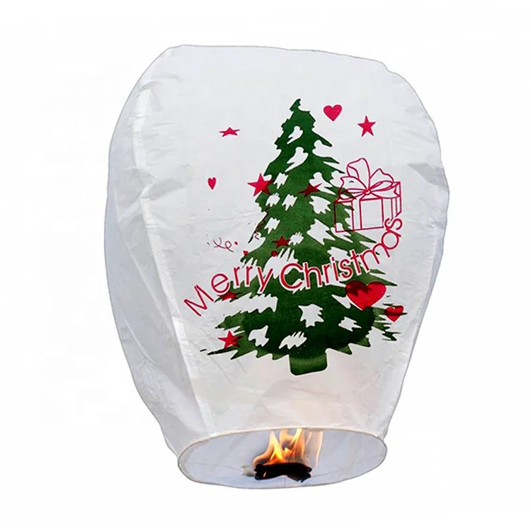 ECO Friendly Chinese Paper Flying Sky Lanterns Wishing  Paper Lanterns for Christmas New Year