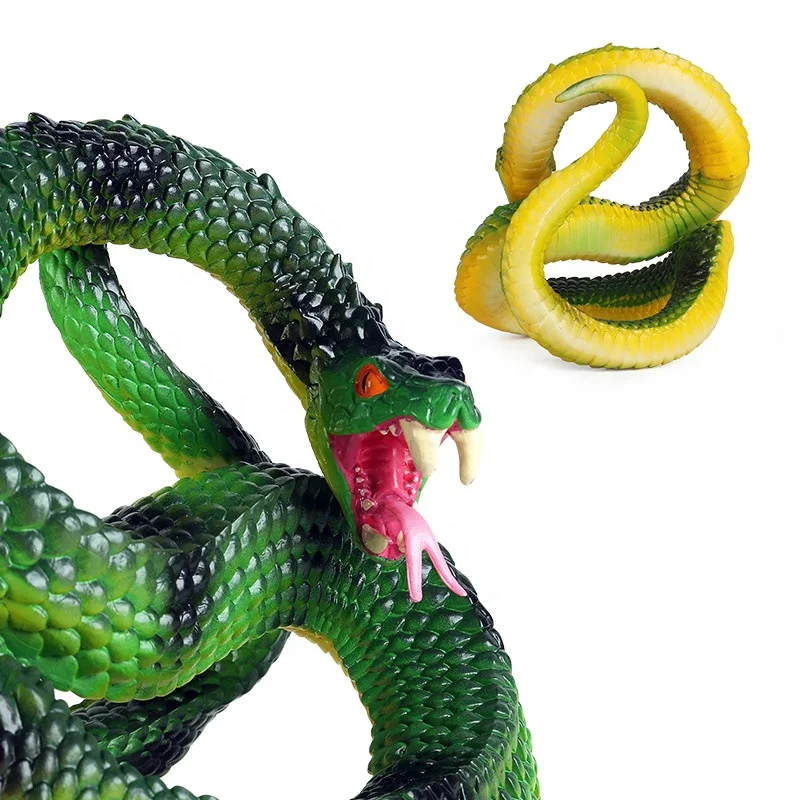 Hot Sale TPR Rubber Snake Simulation Animal Snake Model  Prank Toy Ornament Rubber Snake Animal Toy
