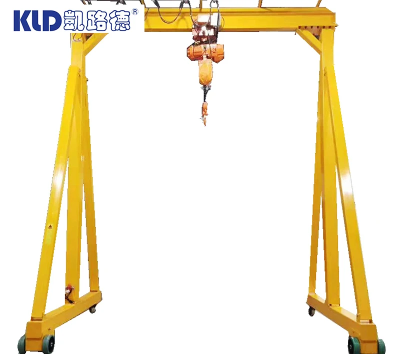 Made in China 1 2 3 5 10 15 25 ton workshop portal gantry crane / 5000kg mini small electric mobile hoist gantry crane