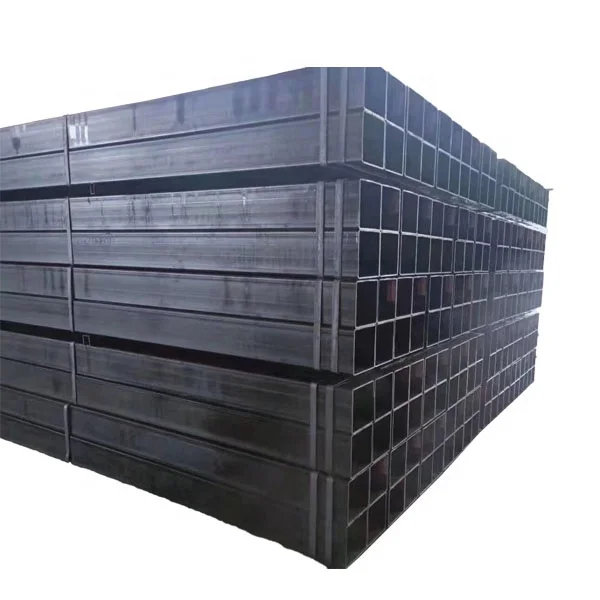 High-Quality Hollow Section ERW Welded Ms Pipe Hot Rolled Black Carbon Square Rectangular Steel Pipe Tube
