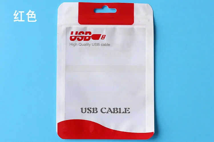 PE plastic package for iphone 6s 6s plus cable