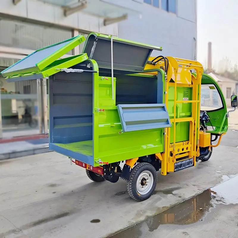 Cheap Garbage Truck Electric Vehicle Compactor Tricycles Made in China for Dump