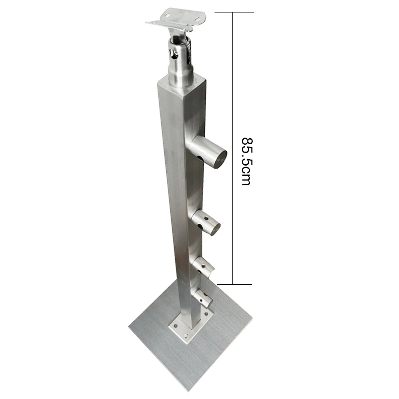Directly Wholesale Outdoor Indoor Square Pipe Stainless Steel Balustrade Deck Cable Railing