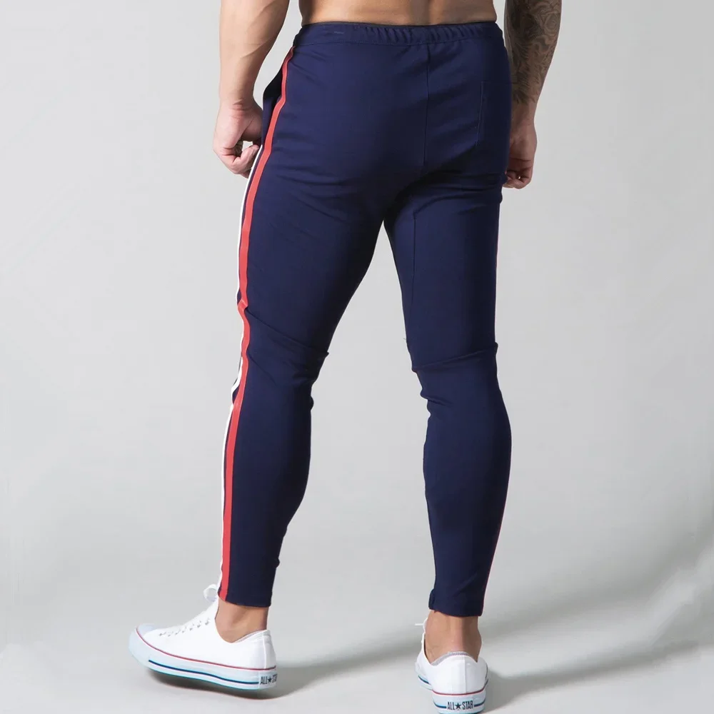 Men Running Sweatpants Cotton Track Pants Gym Fitness Sports Trousers Bodybuilding Training Skinny Joggers Track Pants Man