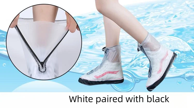Manufacturers wholesale printing waterproof plastic shoe covers can be reused non-slip shoe covers