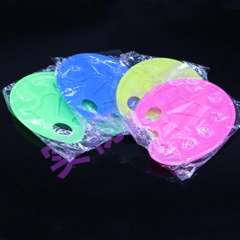 Plastic Palette Art Paint Plastic Drawing Tray Color Palette For Oil Watercolour White Painting Pallet