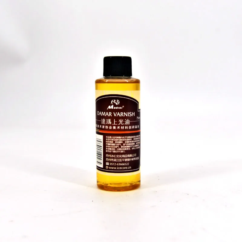 Оптовая продажа, высококачественное обработанное льняное масло 75 мл для профессионального художника, быстрая сухая картина маслом