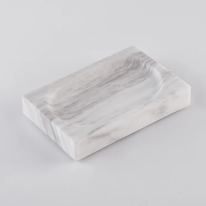 Rectangle Natural marble stone soap dish