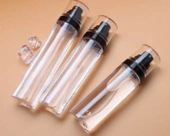Cosmetics transparent spray bottle 100ml 150ml 200ml 250ml PET plastic spray bottle
