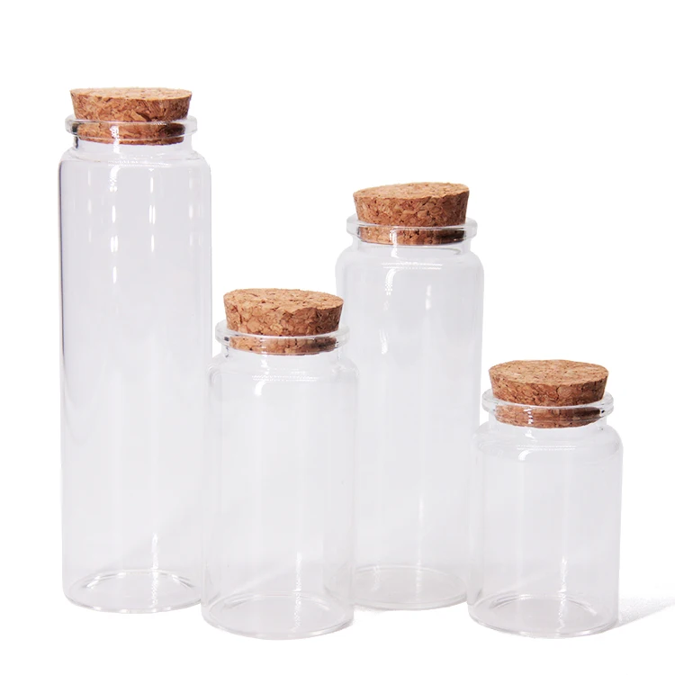 47Mm Diameter Durable Portable Diy Containers Straight Mouth  Small Glass Bottles For Diy