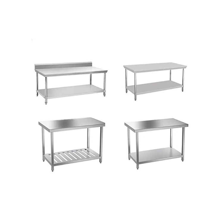 commercial catering equipment 304 stainless kitchen table stainless steel work bench for restaurant use
