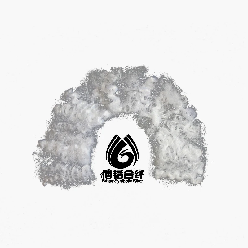 Прямая продажа с завода, многофункциональное экологически чистое белое полиэтиленовое штапельное волокно 3D HDPE