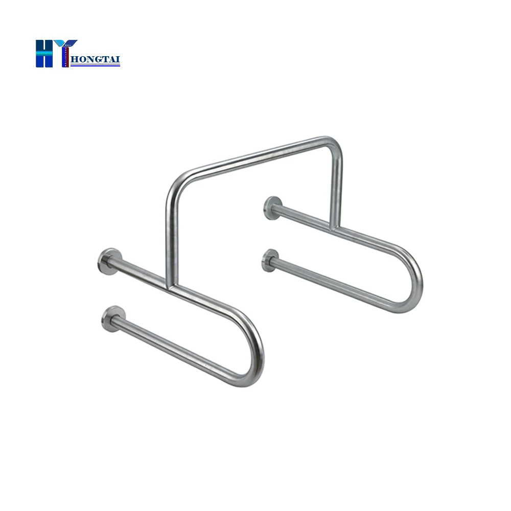 customized shower handle wall mounted grab bars u shaped grip toilet safety handrail stainless steel grab bar