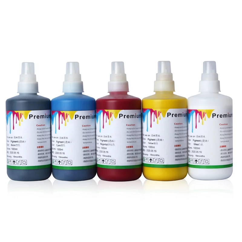 1000ML PET Film Printing Bulk DTF Textile Pigment Ink DTF White Ink For Epson L1800 L805 Xp15000 I3200 1390 Dx5 4720 Printer