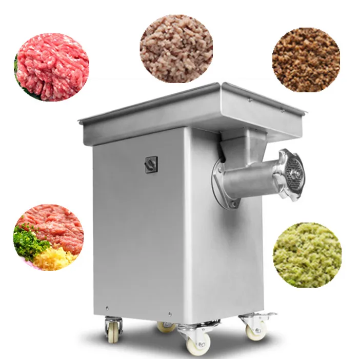 Large capacity meat grinder machine sausage making electric minced meat mincer machine industrial meat grinding machine mincing