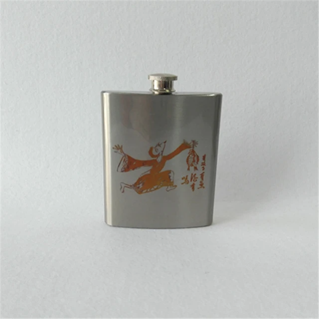 Silver Premium Sublimation 6oz 7oz 8oz Stainless Steel Wine Hip-Flask Flasks for MEN Liquor Whiskey