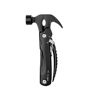 12-in-1 Outdoor Camping and Hiking Hammer Tool Portable Multi-Functional Steel Multitool DIY Grade OEM Customizable